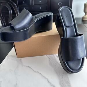 New Vince Polina Black Platform Sandal EU 40.5 US 9.5 (MSRP $299)